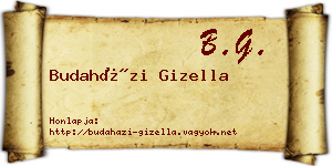 Budaházi Gizella névjegykártya